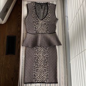 BCBG pencil skirt & Peplum Top